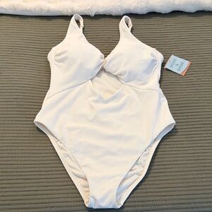 Shade & Shore White One Piece Swimsuit